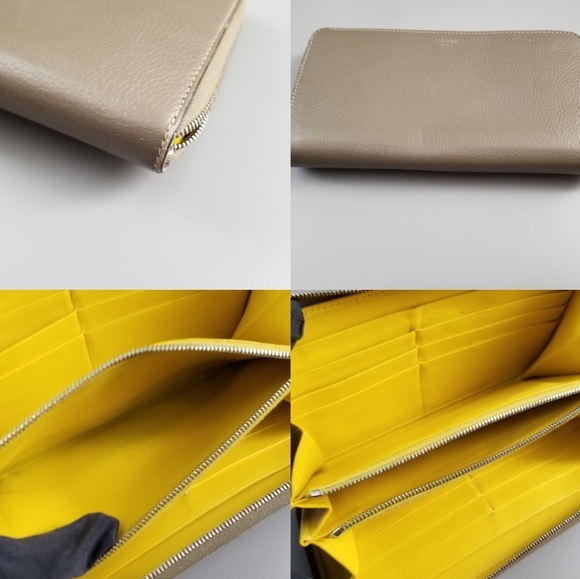 CELINE Beautiful Large Zippy compact wallet Solid color - Picture 13 of 16